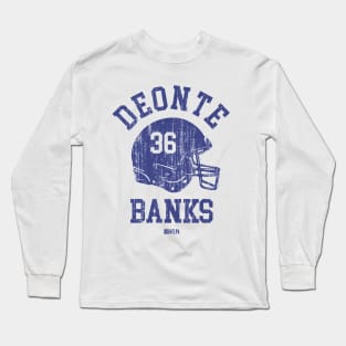 Deonte Banks New York G Helmet Font Long Sleeve T-Shirt